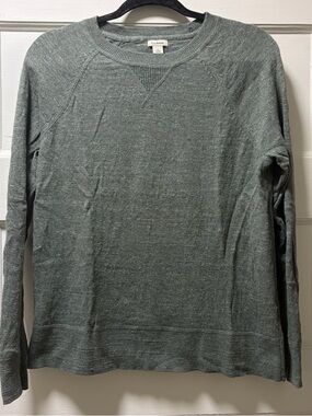 L.L. Bean Heathered Green Long Sleeve Sweater - M